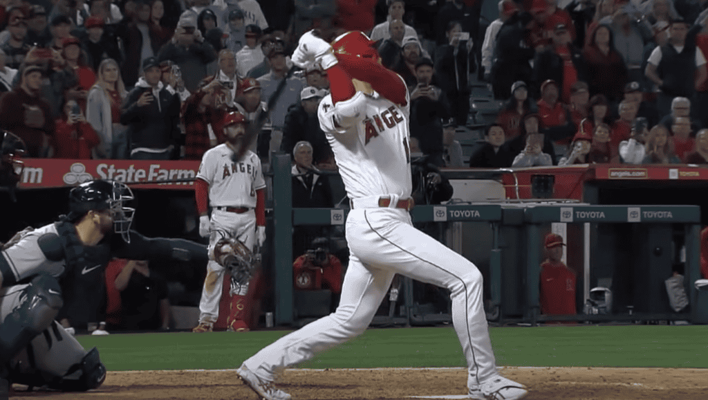 Image of Shohei Ohtani, showcasing his talent as a modern-day Babe Ruth.